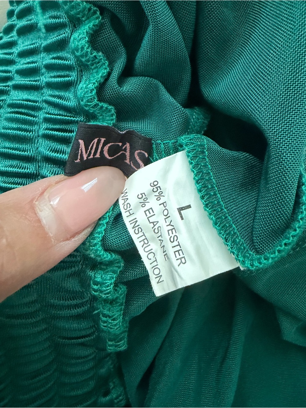 MICAS Satin Drawstring Wide Leg Pants - Picture 9 of 9